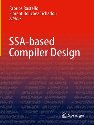 cover image of SSA-based Compiler Design
